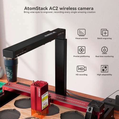 Fotocamera Atomstack AC2 FullHD per la scansione dell'anteprima dell'incisione